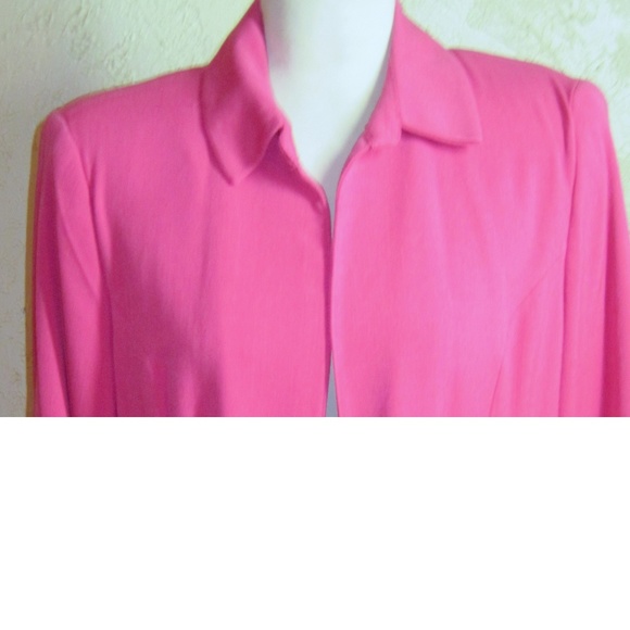 Sag Harbor Stretch New Bright Pink Blazer Size 14 - Picture 5 of 6